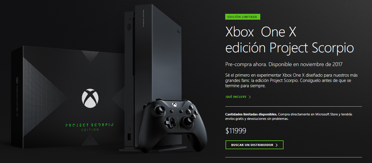 Xbox One X ya tiene precio de venta oficial en México