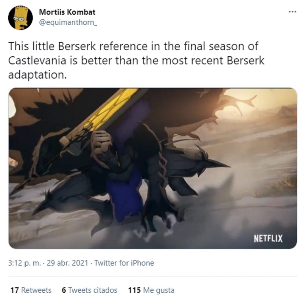 Diretor de Castlevania fala sobre remake de Berserk