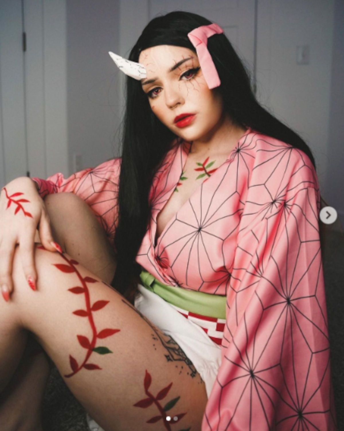 Así se vería Nezuko de Kimetsu no Yaiba en un estado tipo berserk