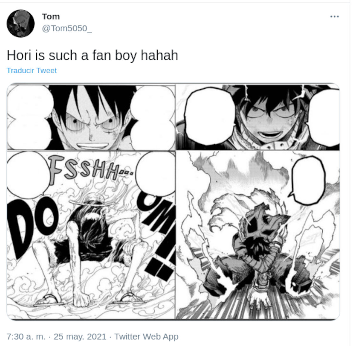 My Hero Academia le hace un homenaje a One Piece