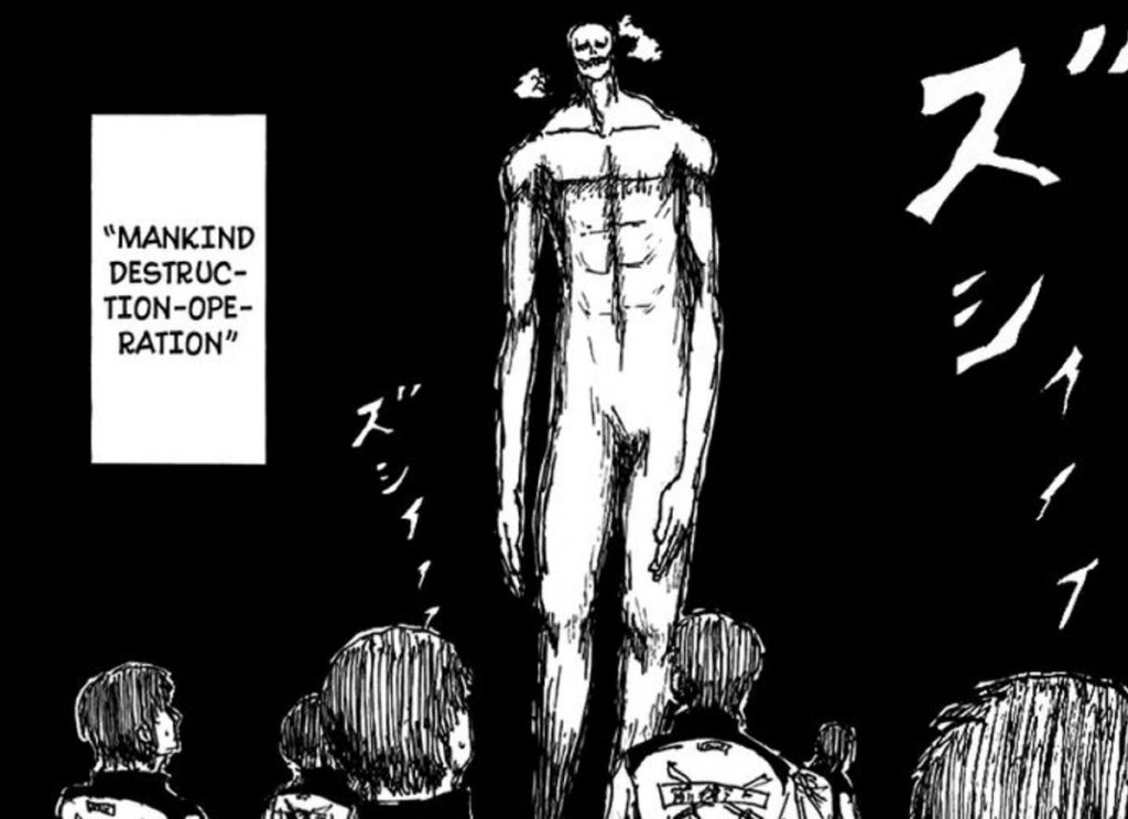 Shingeki no Kyojin Capitulo 0 final 139 manga. Tierragamer
