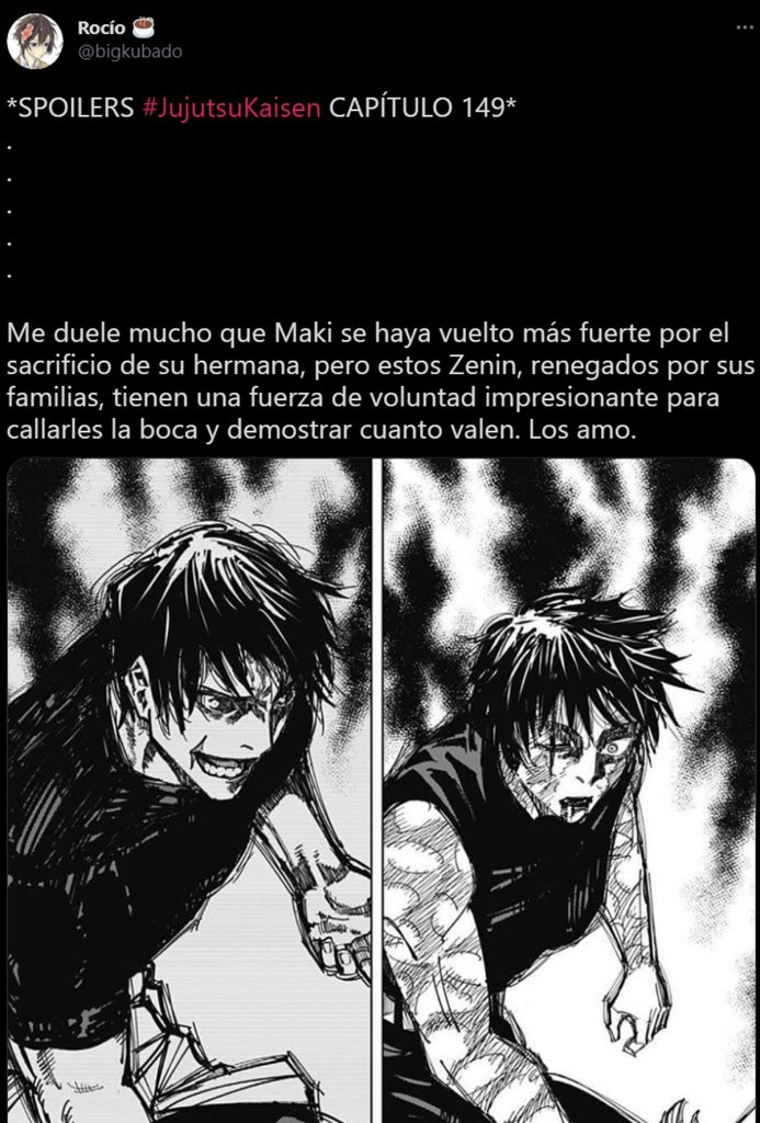 Jujutsu kaisen Death Mai. muerte. chapter 149 capítulo. Tierragamer