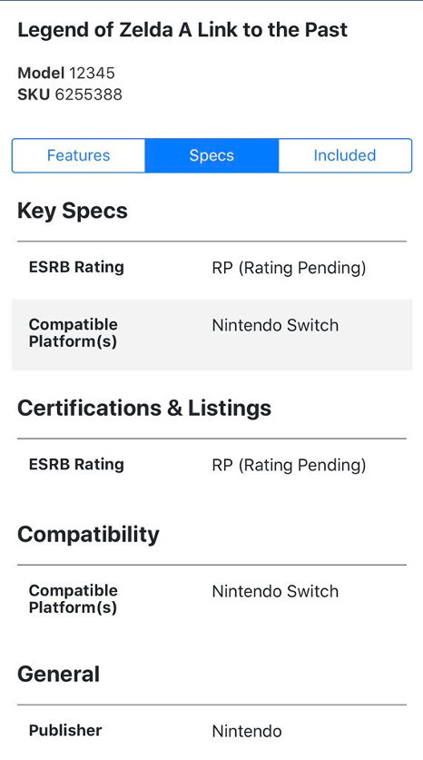 Se filtran tres juegos de Switch, incluyendo Persona y The Legend of Zelda