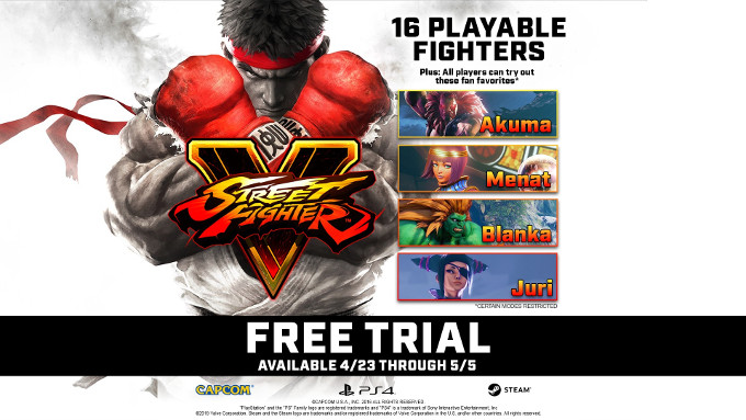 Street Fighter V estará gratis para competir contra Mortal Kombat 11