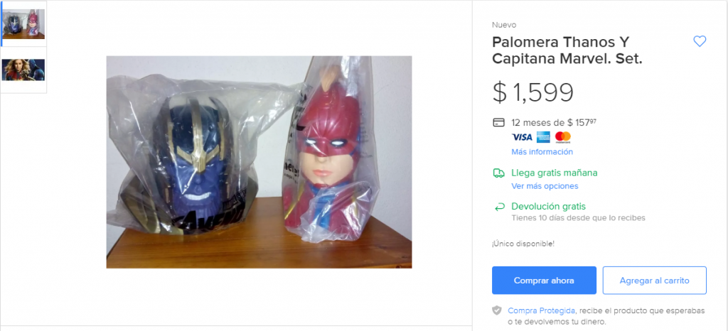 También hay otro oferton con la palomera de Capitana Marvel.