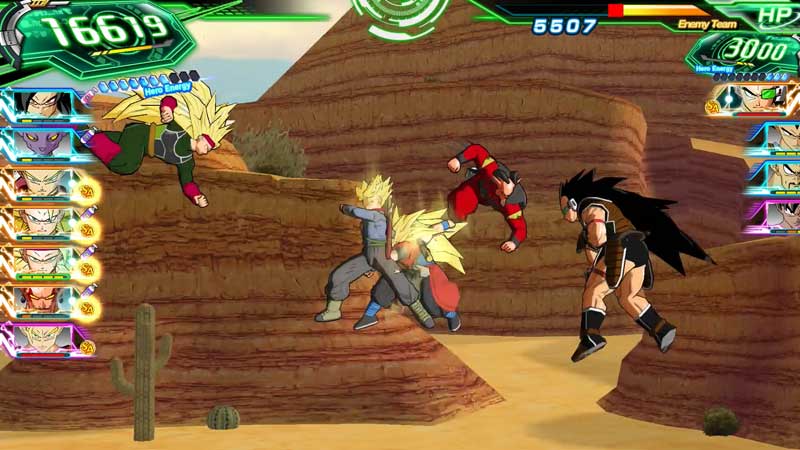 Los combates de Super Dragon Ball Heroes: World Mission son cortos