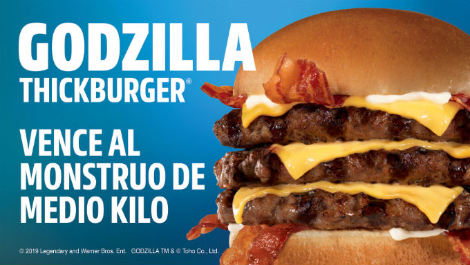 ¿Puedes contra Godzilla? Una hamburguesa de medio kilo te