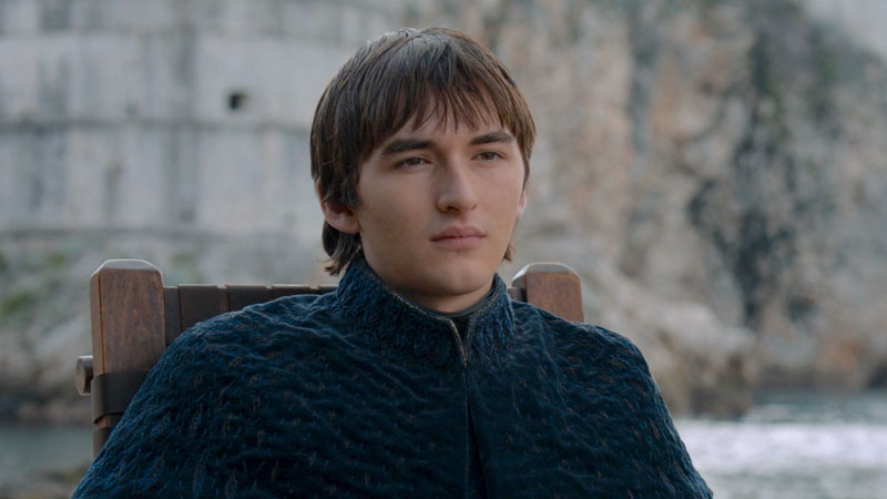 Bran Stark en el último episodio de Game of Thrones.