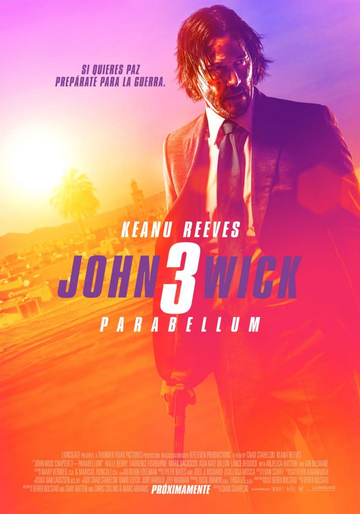 Poster de la tercera película de John Wick
