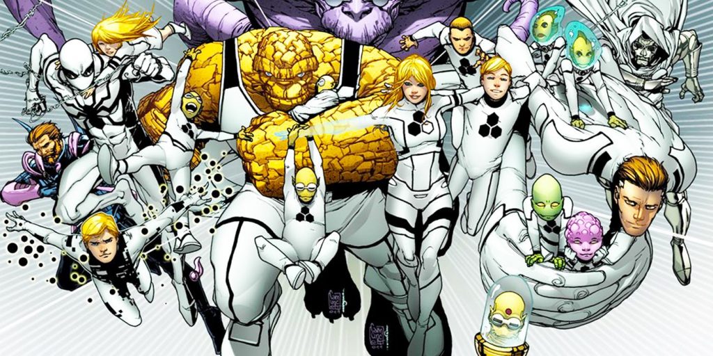 Spider-Man haciendo equipo con Future Foundation