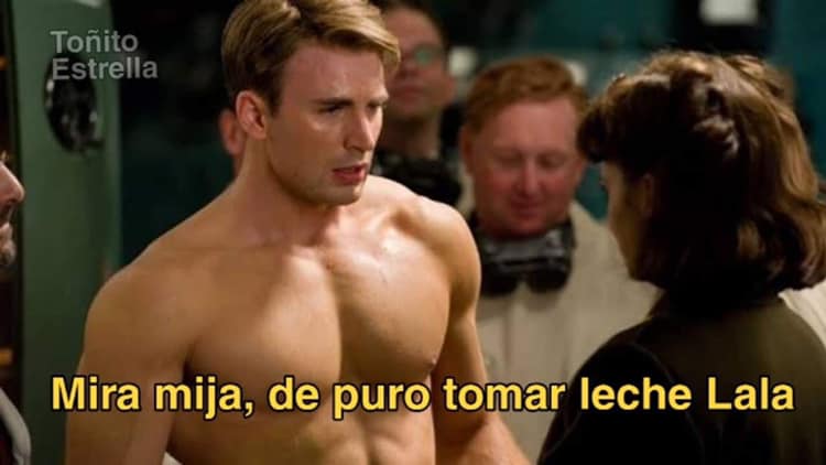 Memes Capitán América y Leche Lala