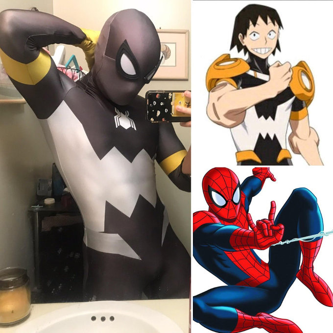 https://www.reddit.com/r/BokuNoHeroAcademia/comments/dcf0t2/my_crossover_cosplay_of_sero_hanta_and_spiderman/