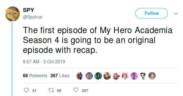 La Temporada 4 de My Hero Academia podría iniciar con recuerdos