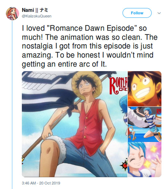 One Piece: El anime de Romance Dawn es un éxito