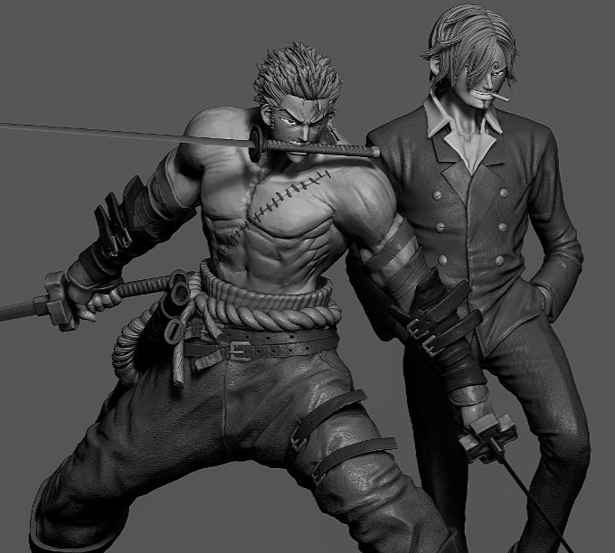 Así podría verse Zoro de One Piece en una película  en 3D