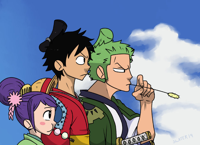 Cuando los mundos de One Piece y Samurai Champloo chocan