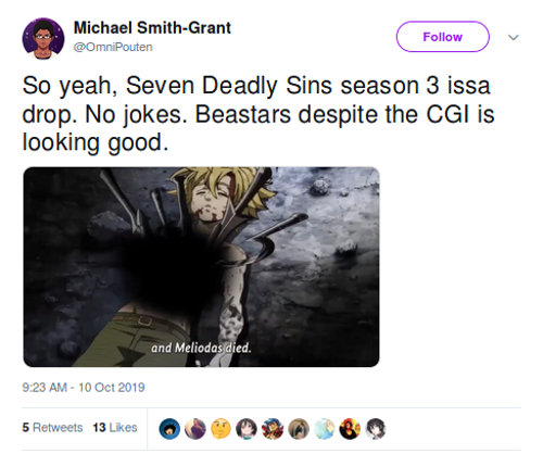 The Seven Deadly Sins: La Temporada 3 es criticada por los fans