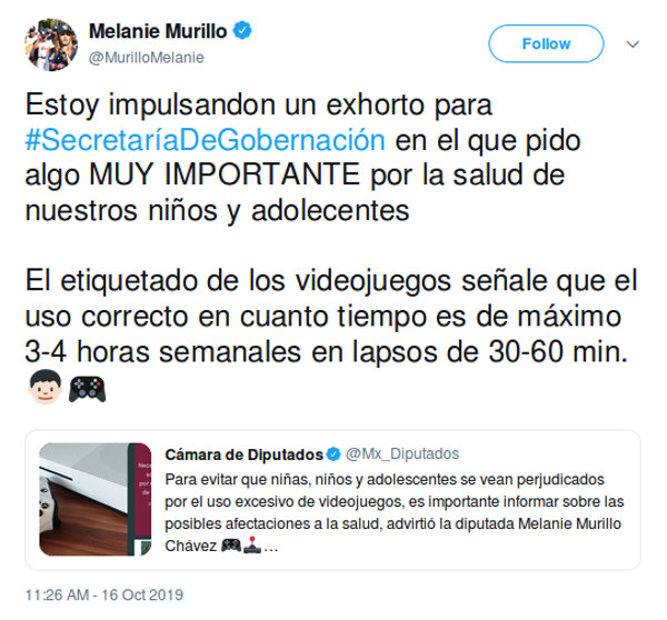 Diputada del PAN quiere añadir advertencia en videojuegos en México