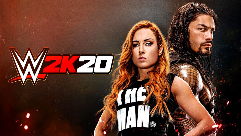 Becky Lynch y Roman Reigns son la portada de WWE 2K20