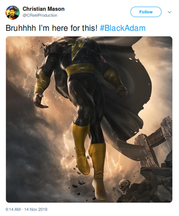 Black Adam, anunciada por The Rock