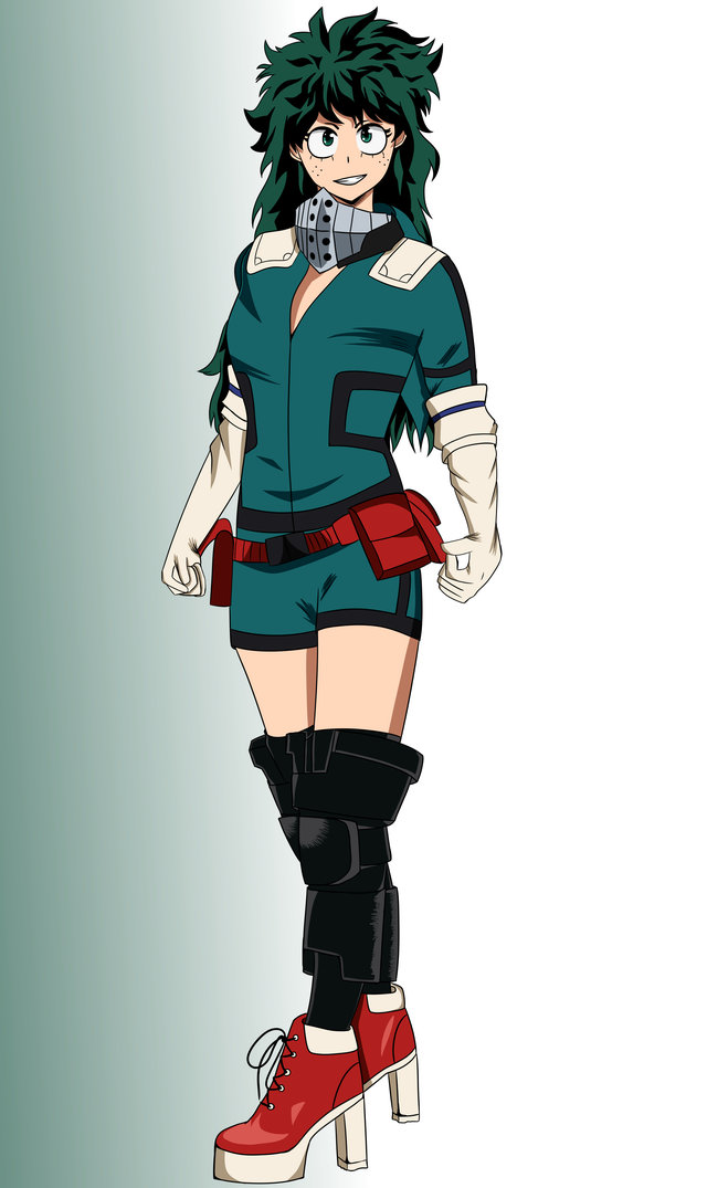 Artista imagina a Deku de My Hero Academia como mujer