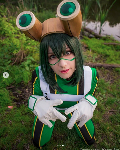 My Hero Academia: Froppy salió de la pantalla con un cosplay digno de reconocerse