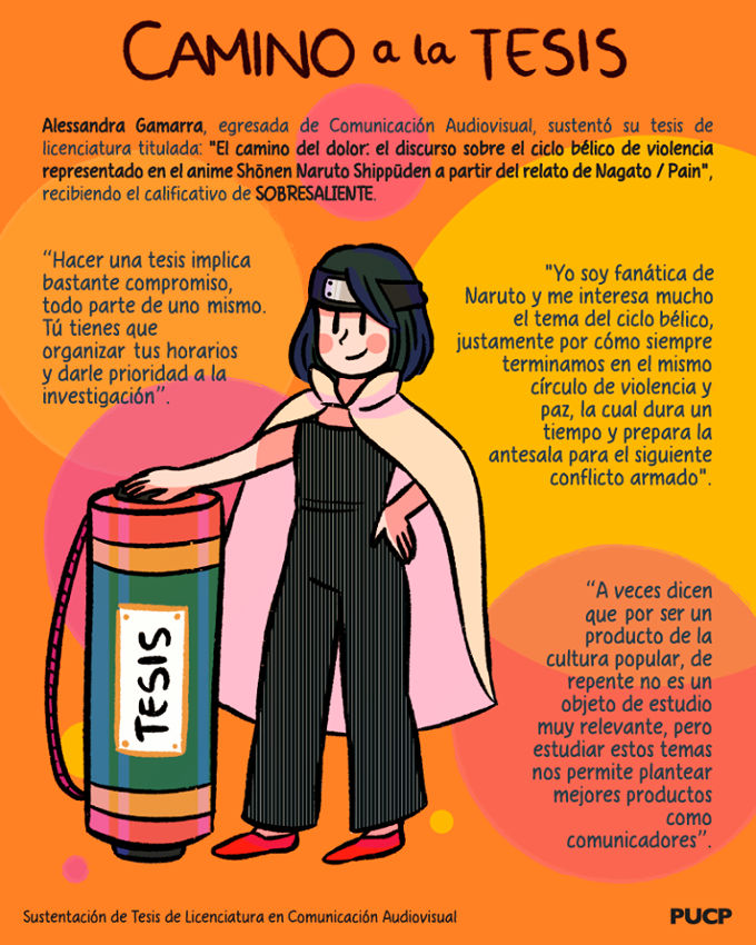 Naruto Shippuden ayuda a titularse a estudiante peruana