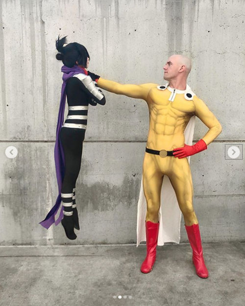 One-Punch Man: Saitama y Sonic en un cosplay doble