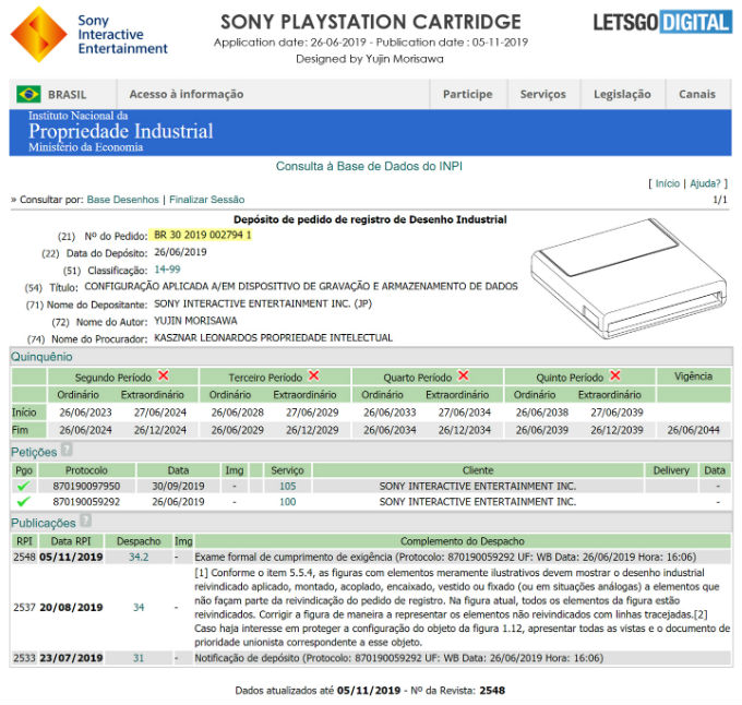 PlayStation-Cartucho-Patente