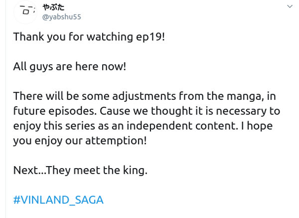El anime de Vinland Saga tendrá cambios respecto al manga
