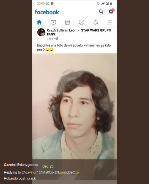 Ahora resulta que el abuelo de medio Twitter es Kylo Ren mexicano