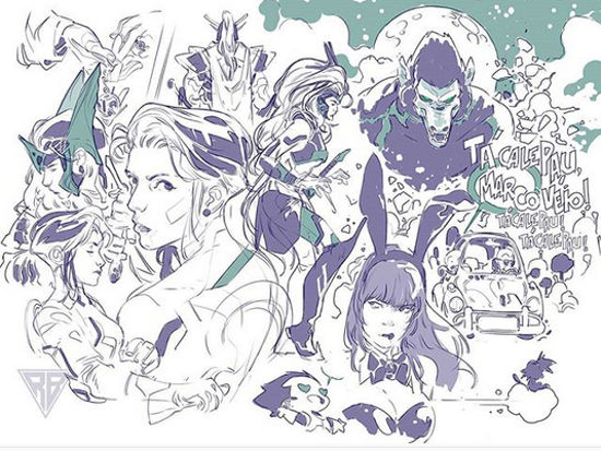 Dragon Ball: Artista de Marvel y DC Comics dibuja a Goku y compañía