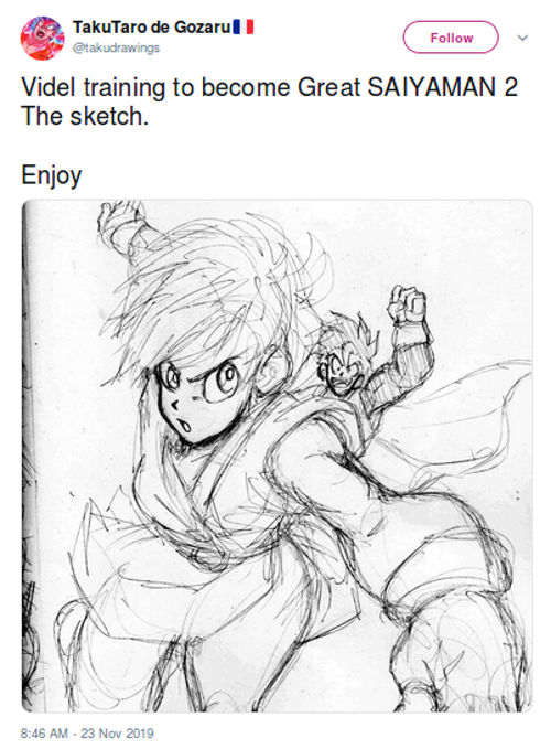 Videl entrenando para ser el Gran Saiyaman 2 de Dragon Ball Z