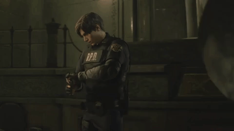 Leon en Resident Evil 2.