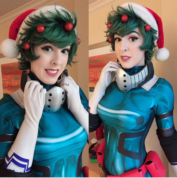 My Hero Academia: Deku cambia de sexo con este cosplay navideño