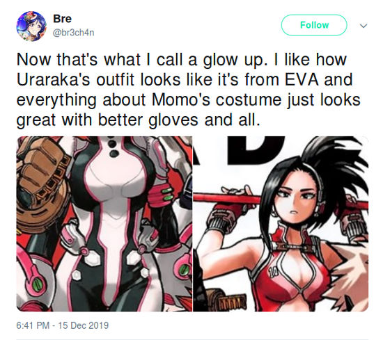 My Hero Academia: Fans alaban el nuevo traje de Momo Yaoyorozu