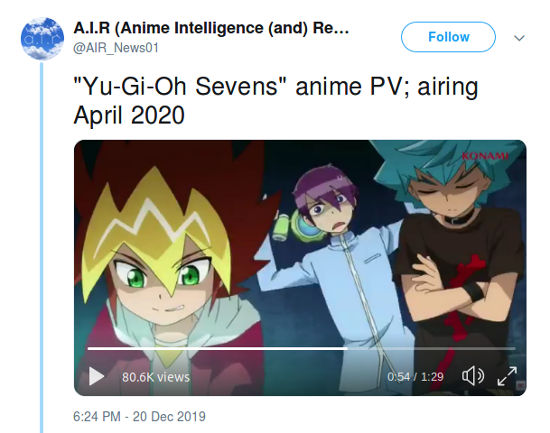Así se ve el anime de Yu-Gi-Oh! Sevens desde el Jump Festa 2020