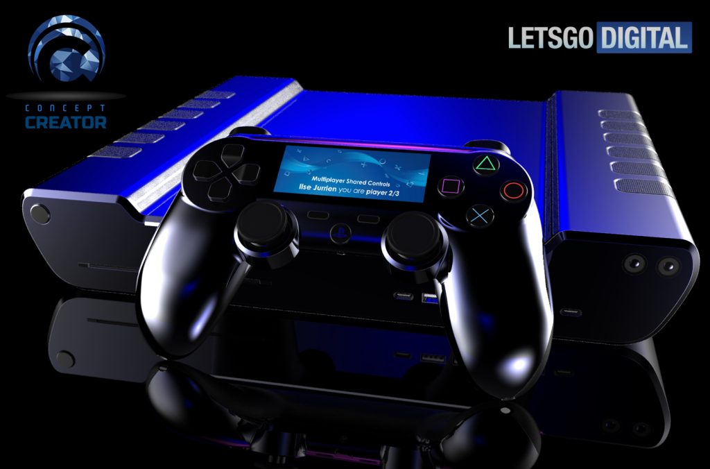 Concepto del posible modelo del PS5.