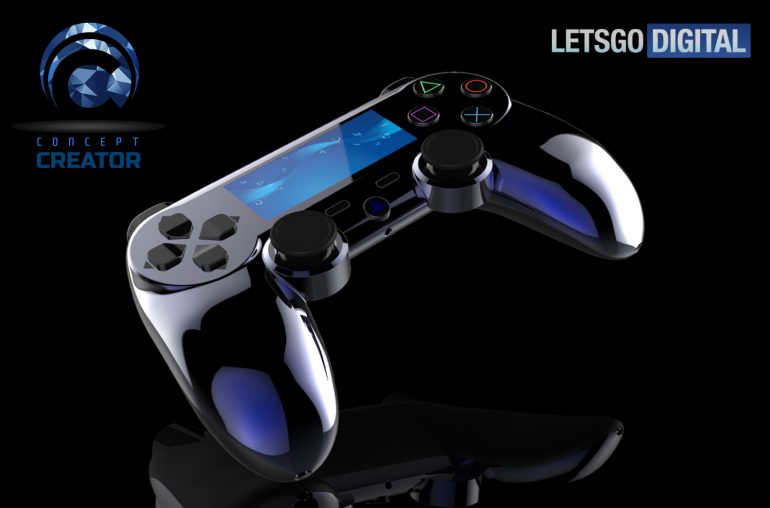 Concepto de Dualshock 5 de PlayStation por LetsGo Digital.