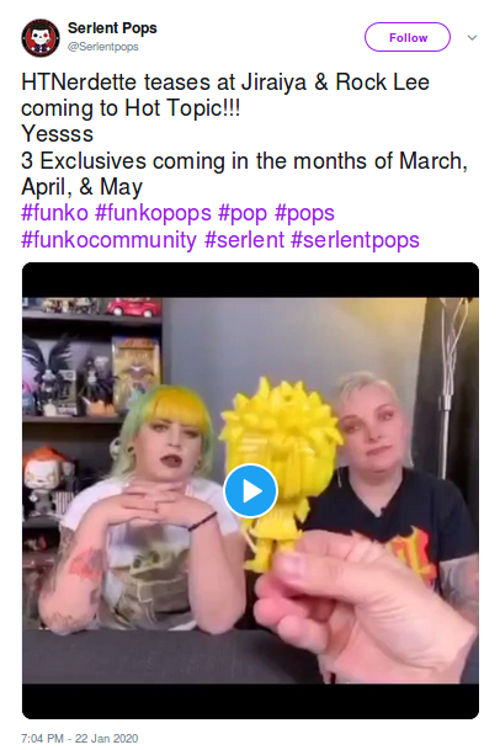 Los Funkos de Jiraiya y Rock Lee de Naruto están en camino