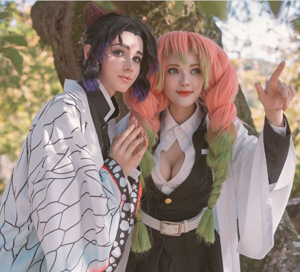 Demon Slayer: Shinobu Kochou y Mitsuri Kanroji unidas por el cosplay