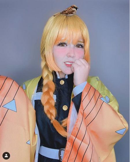 Así se vería Zenitsu de Demon Slayer como mujer