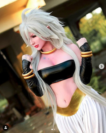 Así se vería Androide No. 21 de Dragon Ball FighterZ en la vida real