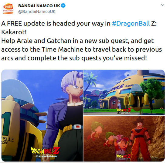 Dragon Ball Z: Kakarot recibirá a Arale y Gatchan de forma gratuita