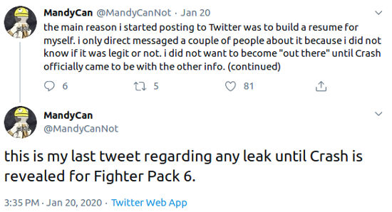 Smash Bros. Ultimate: Filtrador de Byleth asegura que Crash será el próximo