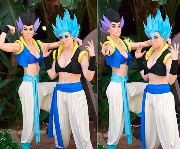Gogeta y Gotenks de Dragon Ball cambian de sexo con el cosplay