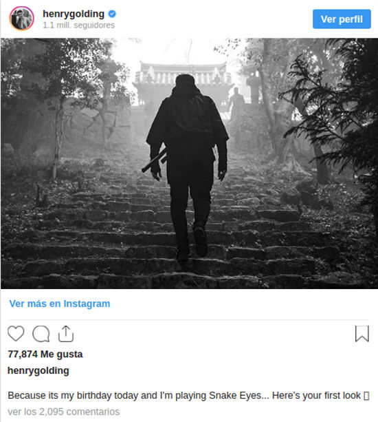 Primer vistazo a la película de Snake Eyes de G.I. Joe