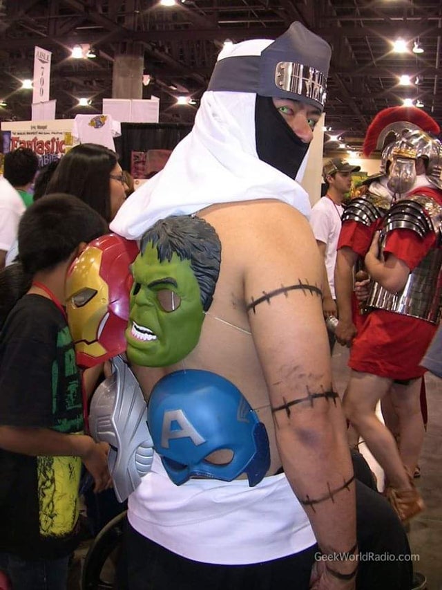 Naruto y Avengers se fusionan en un cosplay de bajo presupuesto