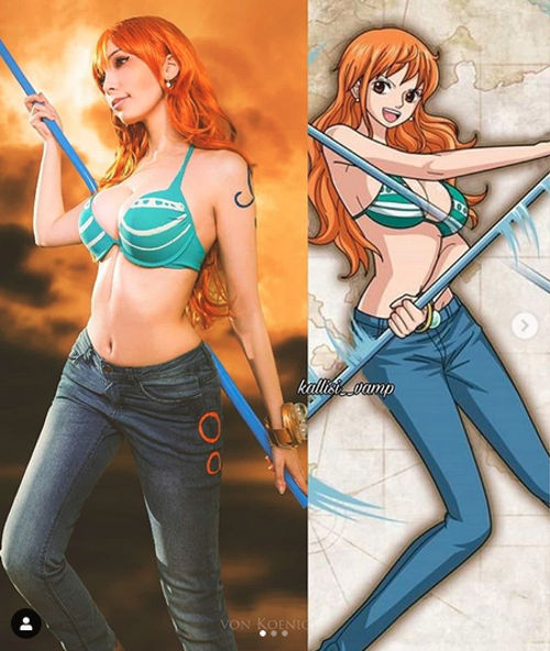 Este cosplay de Nami de One Piece es ideal para live-action