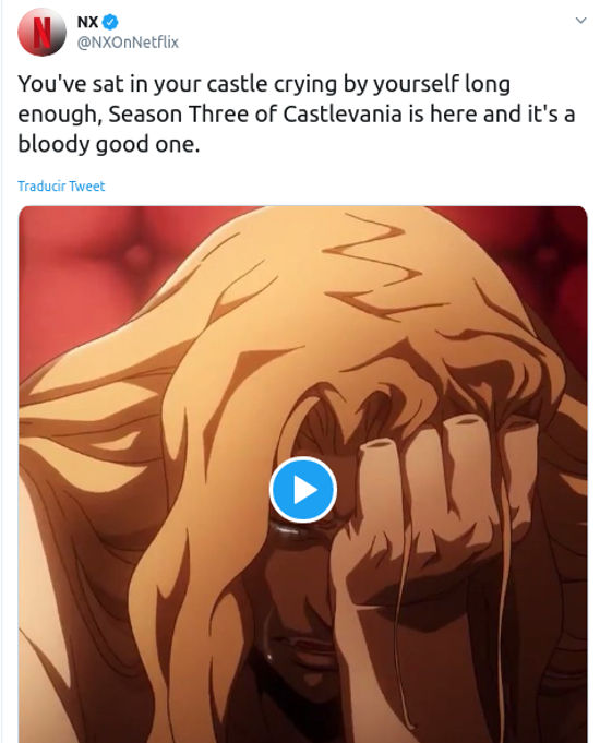 Temporada 3 de Castlevania ya en Netflix y los fans la disfrutan